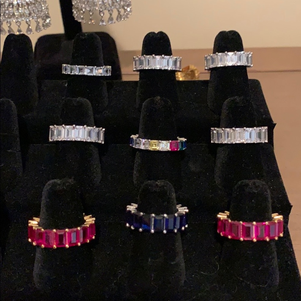 Zircon Eternity Rings - Picture 2 of 2